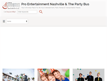Tablet Screenshot of proentertainmentnashville.com
